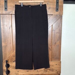 Ann Taylor Wide Leg Black Pants Size 14